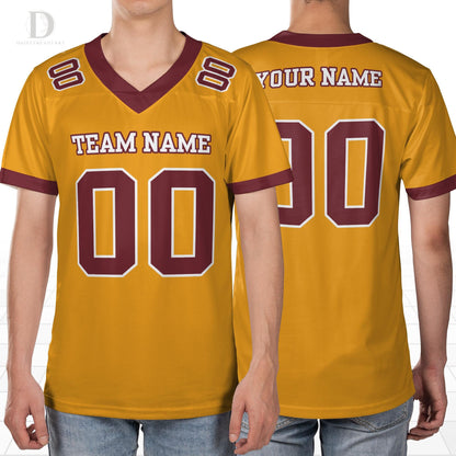 Personalized Football Jersey: Personalized Team Uniform, All-Over Print