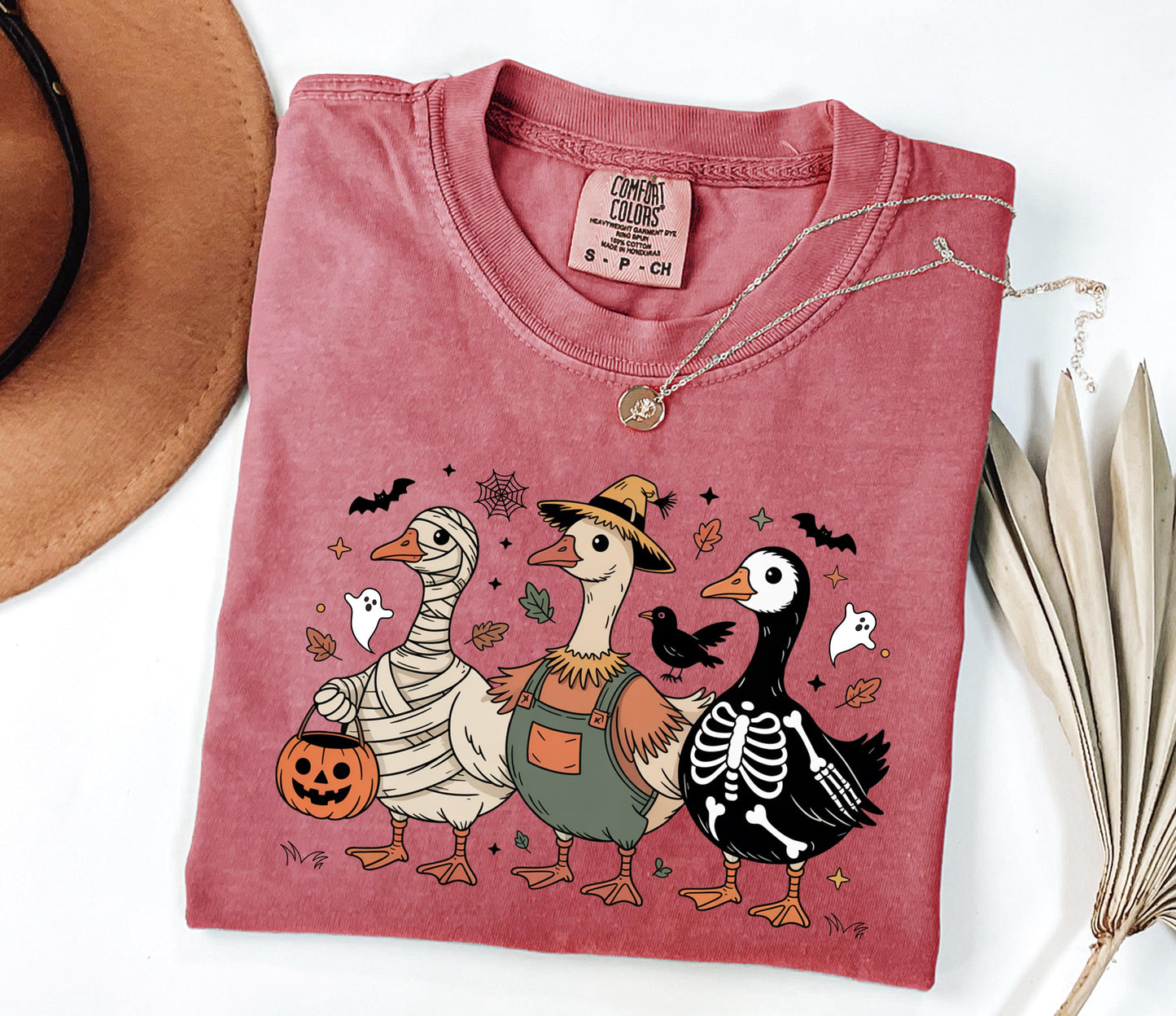 Comfort Colors® Spooky Goose Shirt, Funny Halloween Goose Shirt, Goose in Halloween Costumes Shirt, Cute Horror Shirt, Just a Spooky Goose