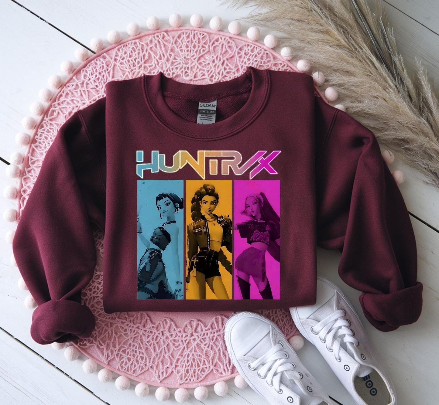 Kpop Demon Hunters Shirt, Huntrix Girl TShirt, Kpop idol group Shirt, Mira, Rumi, Joey Shirt, Demon Hunter Merch, Gift for Huntrix fan