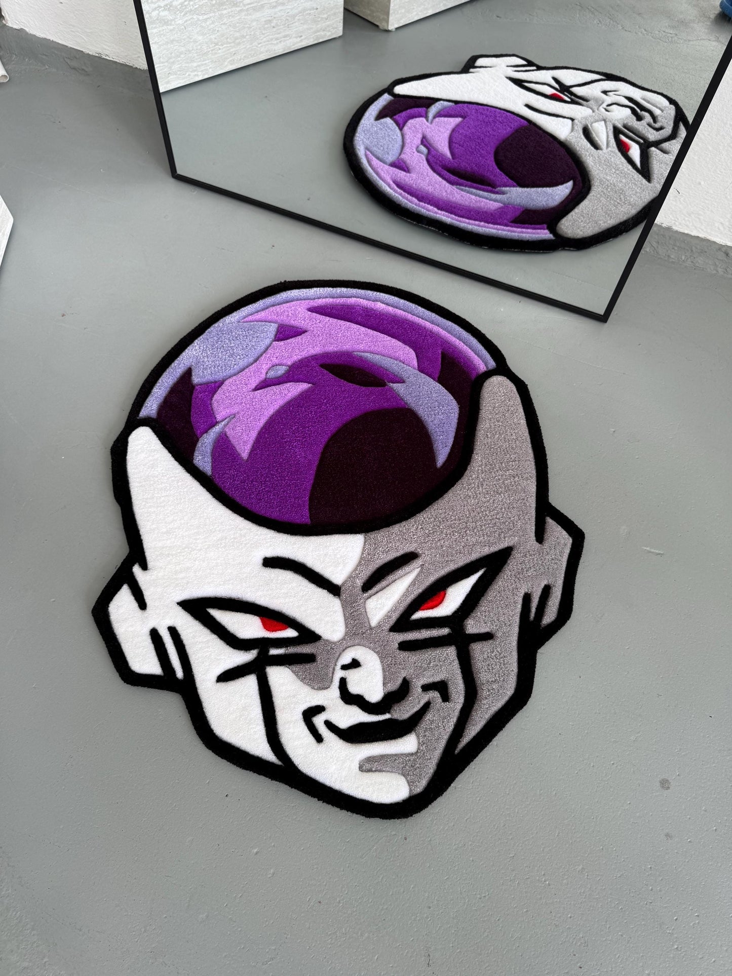 Villain-Inspired Tufted Rug: Anime Character Carpet, Gamer Gift