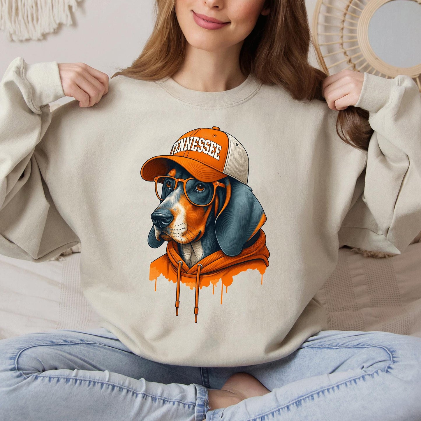 Retro 90s Style Tennessee Football Sweatshirt, Tennessee Football, Game Day Shirt, Sunday Tennessee, Tennessee Team Football Shirt