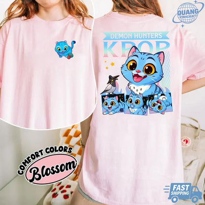 Kpop Demon Hunters Tiger Shirt, Merch Kpop Shirt, Hunters Tiger fan, Derpy Tiger And Bird Demon Hunter Tiger Tee,Kpop Demon Hunters Shirt