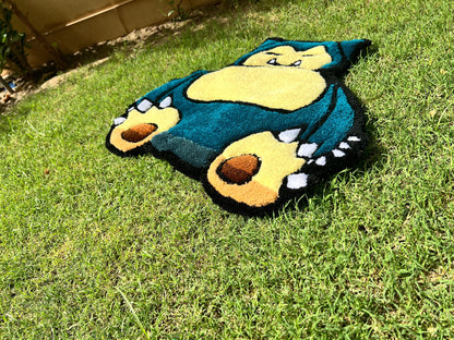 Custom Tufted Rug | Custom Rug | Snorlax Rug | Rug for Bedroom | Personalized Rug | Area Rug | Anime Carpet | Aesthetic Rug for Room