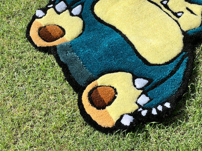 Custom Tufted Rug | Custom Rug | Snorlax Rug | Rug for Bedroom | Personalized Rug | Area Rug | Anime Carpet | Aesthetic Rug for Room