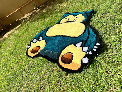 Custom Tufted Rug | Custom Rug | Snorlax Rug | Rug for Bedroom | Personalized Rug | Area Rug | Anime Carpet | Aesthetic Rug for Room