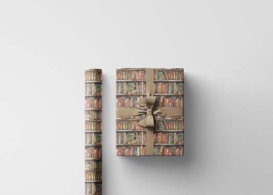 Literary Gift Wrap for Bookworms Book Nerds and Librarians Cute Book Club Wrapping Paper for Readers #15