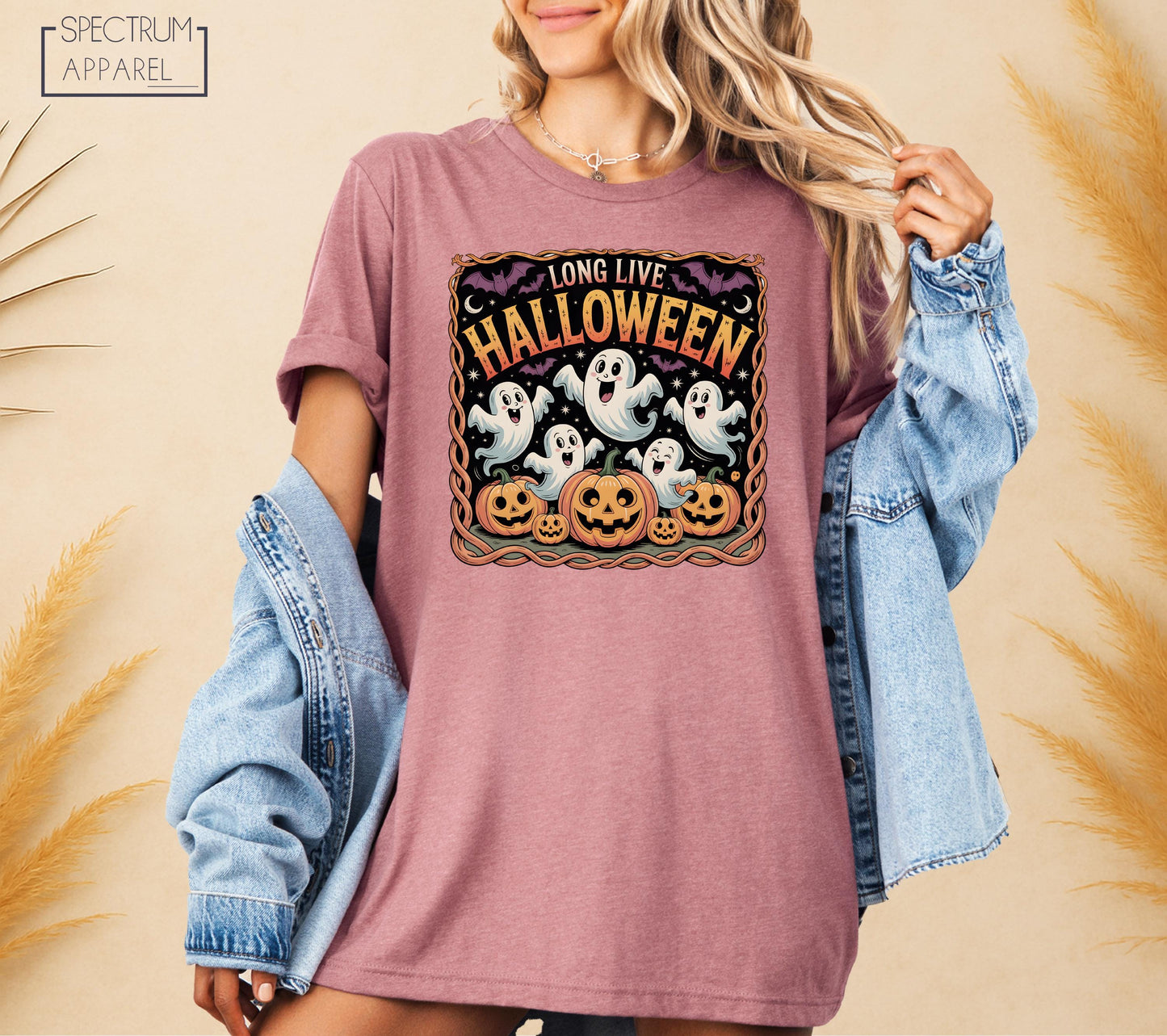 Long Live Halloween T-Shirt, Long Live Halloween Fall T-Shirt, Retro Halloween Ghost Shirt, Spooky Pumpkin Shirt, Pumpkin Patch Ghost Shirt
