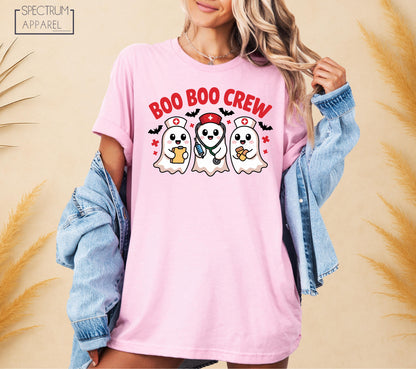 Boo Boo Crew T-Shirt, Boo Boo Crew Halloween Shirt, Cute Boo Boo Crew Shirt, Spooky Nurse Crew Tee, October Nurse Ghost Shirt, Fun Fall Tee