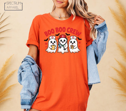 Boo Boo Crew T-Shirt, Boo Boo Crew Halloween Shirt, Cute Boo Boo Crew Shirt, Spooky Nurse Crew Tee, October Nurse Ghost Shirt, Fun Fall Tee