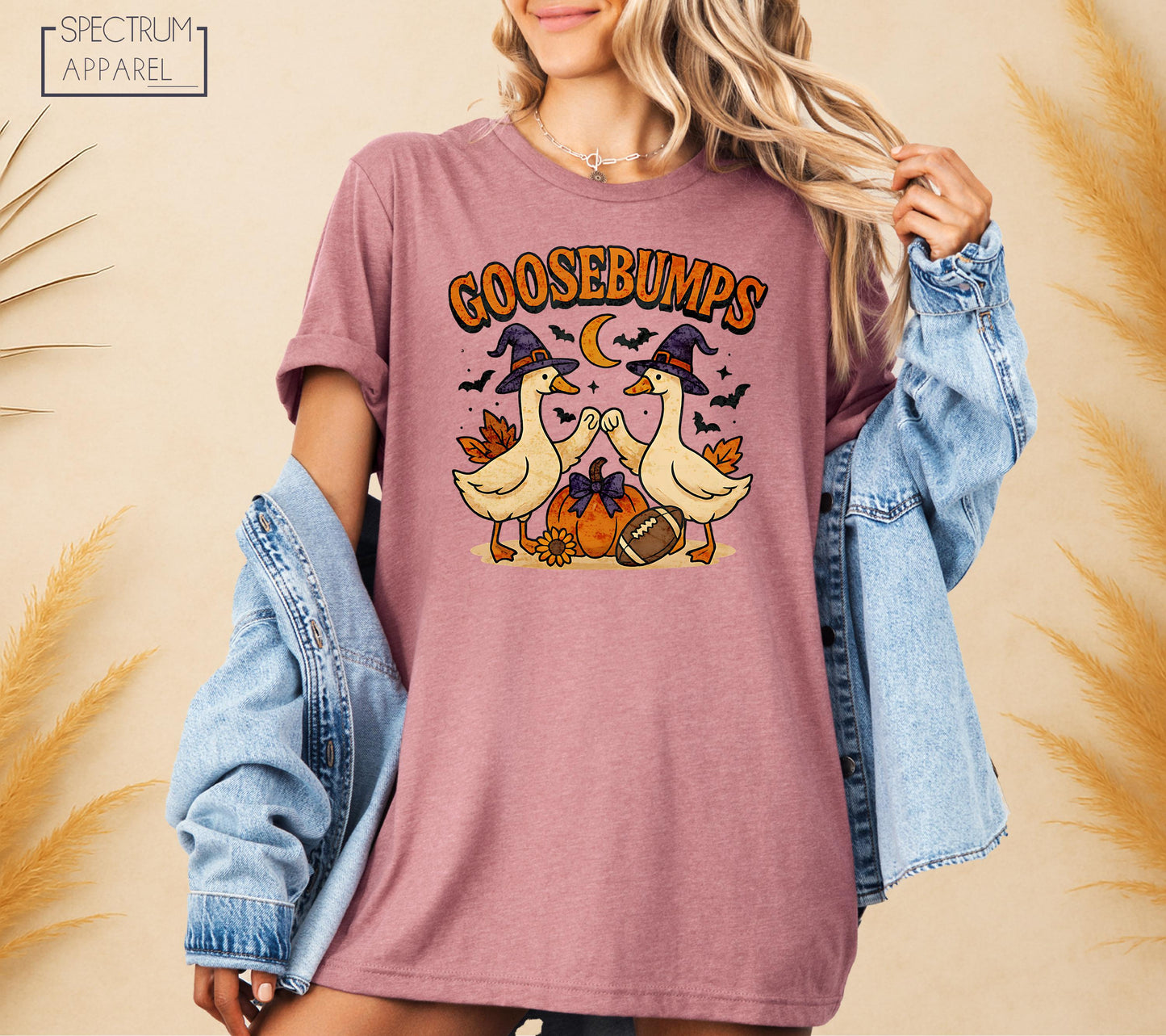 Goosebumps T-Shirt, Halloween Goosebumps T-Shirt, Funny Goosebumps Fall Tee, Spooky Season Goose Shirt, Cute Duck Shirt, Pumpkin Patch Shirt