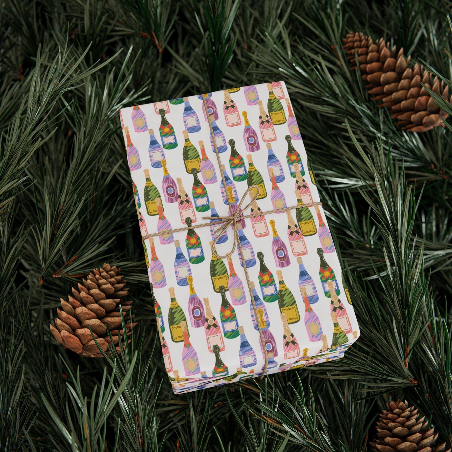 Italian Bachelorette Wrapping Paper Amalfi Coast Alcohol Bottle Gift Wrap Wine & Spirits Alfresco Dining Foodie Party Italian Summer Vibe