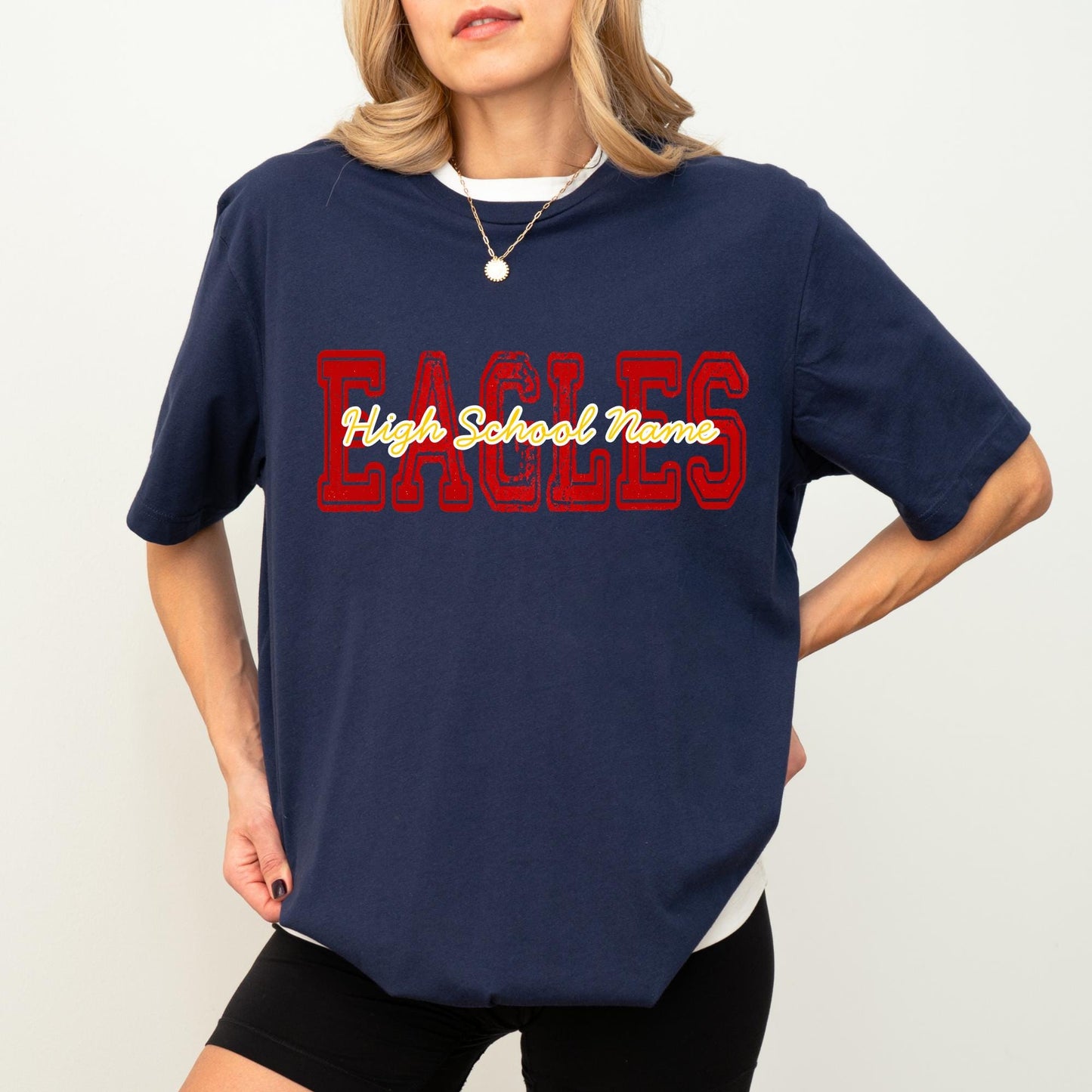 Custom School Mascot Comfort Colors Shirt: Football Volleyball Team Tee