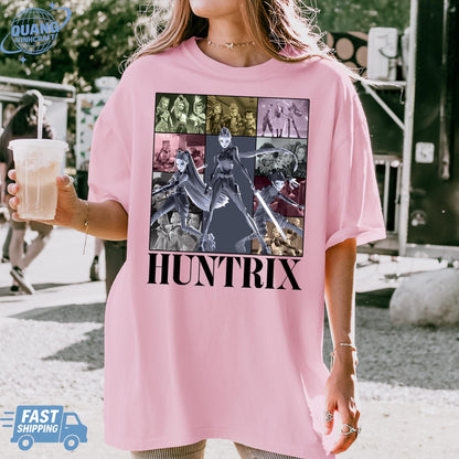 Kpop Demon Hunters Shirt, Huntrix Girl T-Shirt, Kpop idol group Shirt, Mira, Rumi, Joey Shirt,Demon Hunter Merch, Gift for Huntrix fan Shirt