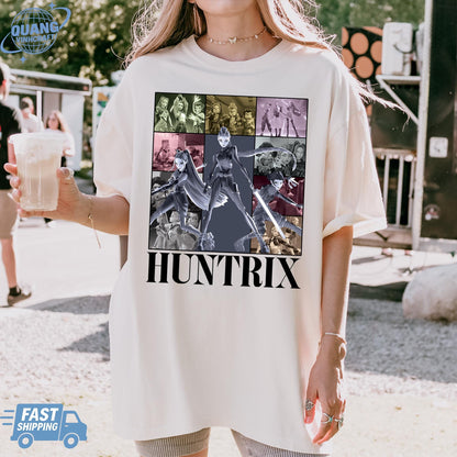 Kpop Demon Hunters Shirt, Huntrix Girl T-Shirt, Kpop idol group Shirt, Mira, Rumi, Joey Shirt,Demon Hunter Merch, Gift for Huntrix fan Shirt