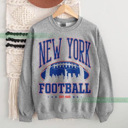 Giant Retro Sweatshirt, New York Football Crewneck, NY Giant Shirt, New York Football Shirt, New York Fan Gift, New York Shirt