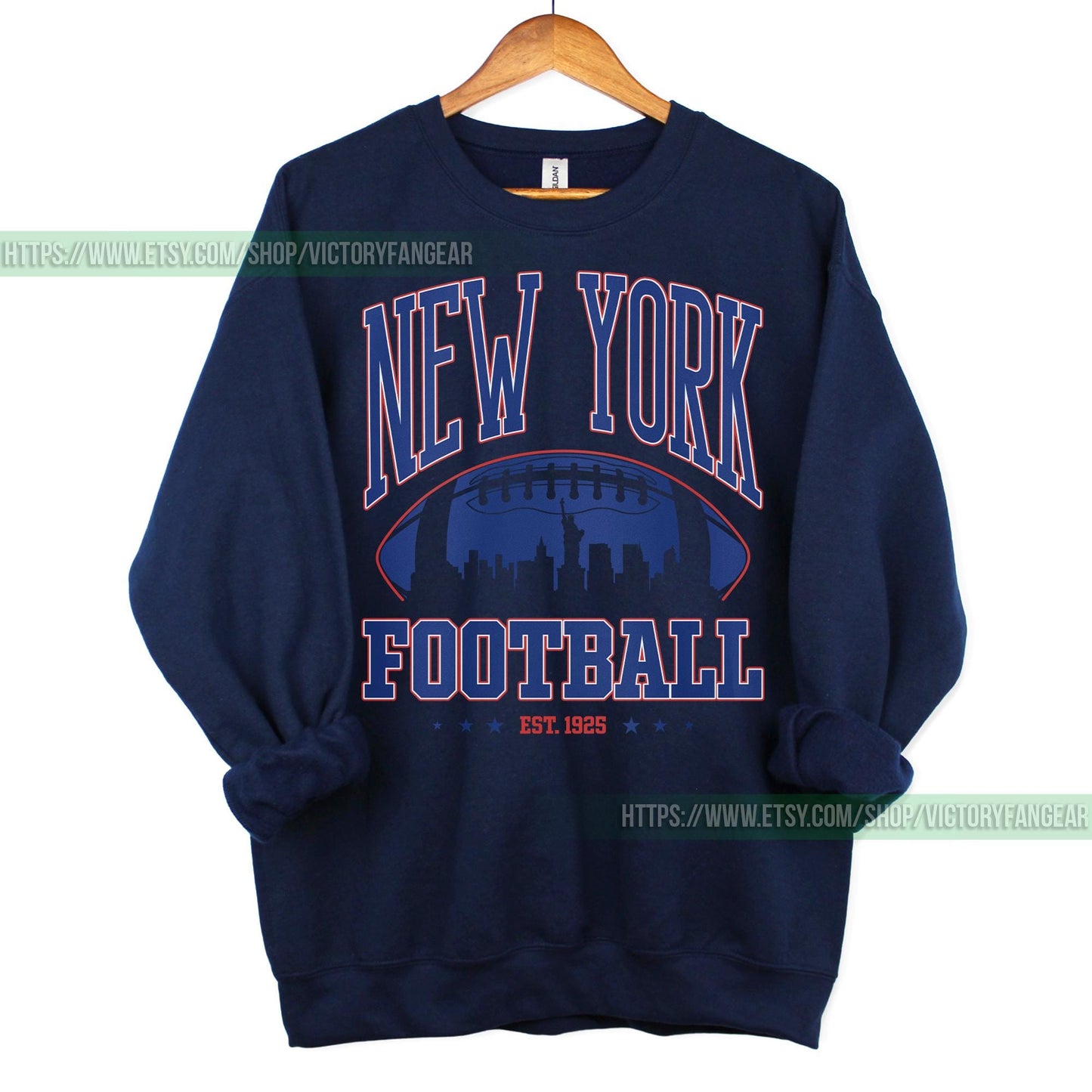 Giant Retro Sweatshirt, New York Football Crewneck, NY Giant Shirt, New York Football Shirt, New York Fan Gift, New York Shirt