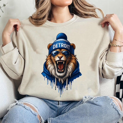 Detroit Football Shirt, Detroit Football Sweatshirt, Vintage Style Detroit Football Sweatshirt, Sunday Football, Game Day Shirt, Super Bowl.