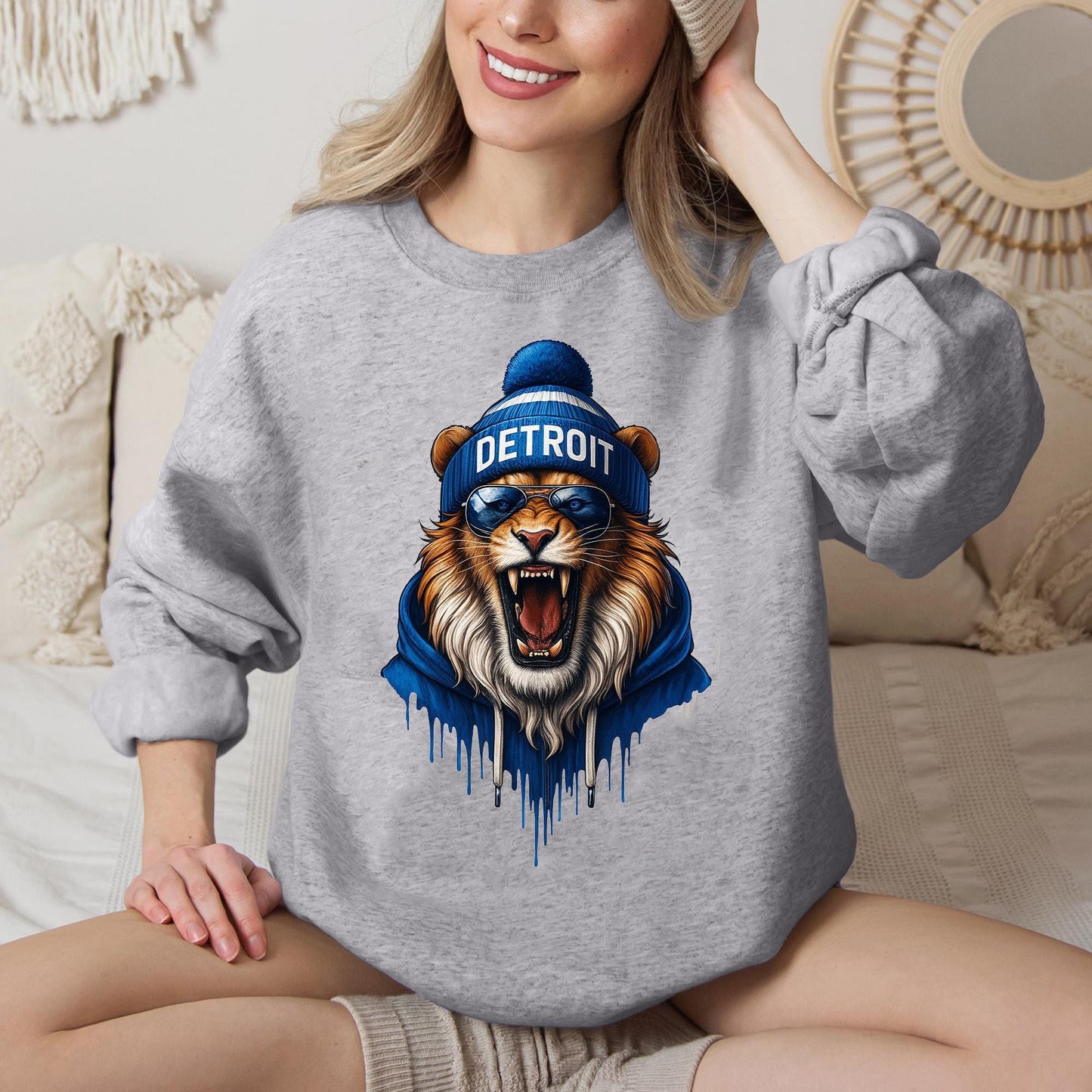 Detroit Football Shirt, Detroit Football Sweatshirt, Vintage Style Detroit Football Sweatshirt, Sunday Football, Game Day Shirt, Super Bowl.