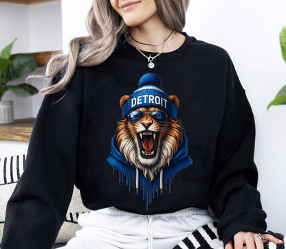 Detroit Football Shirt, Detroit Football Sweatshirt, Vintage Style Detroit Football Sweatshirt, Sunday Football, Game Day Shirt, Super Bowl.