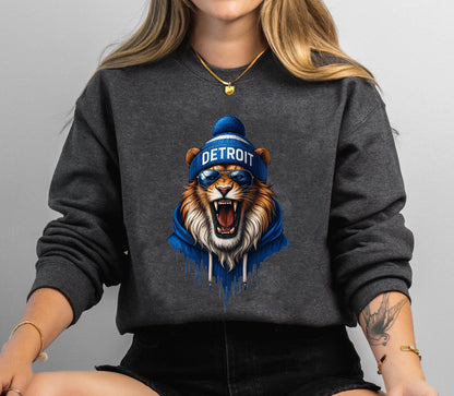 Detroit Football Shirt, Detroit Football Sweatshirt, Vintage Style Detroit Football Sweatshirt, Sunday Football, Game Day Shirt, Super Bowl.