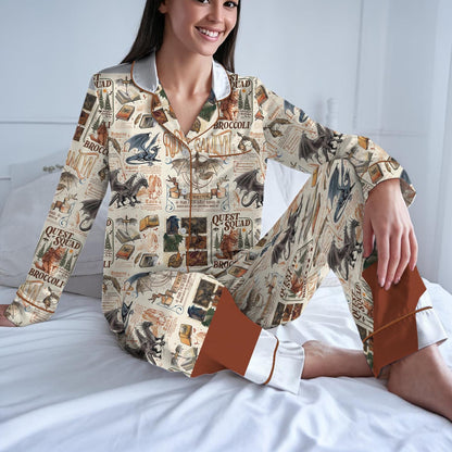 Fourth Wing Dragon Pajama Set, Tairn & Andarna Sleepwear, Basgiath War College Pajamas, Dragon Rider Loungewear Set, Rebecca Yorros