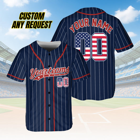 Custom 4th of July Baseball Jersey,Patriotic Ice Cream Dripping Jersey with Name & Number,Baseball Lovers,Patriotic Shirt,USA Jersey B29