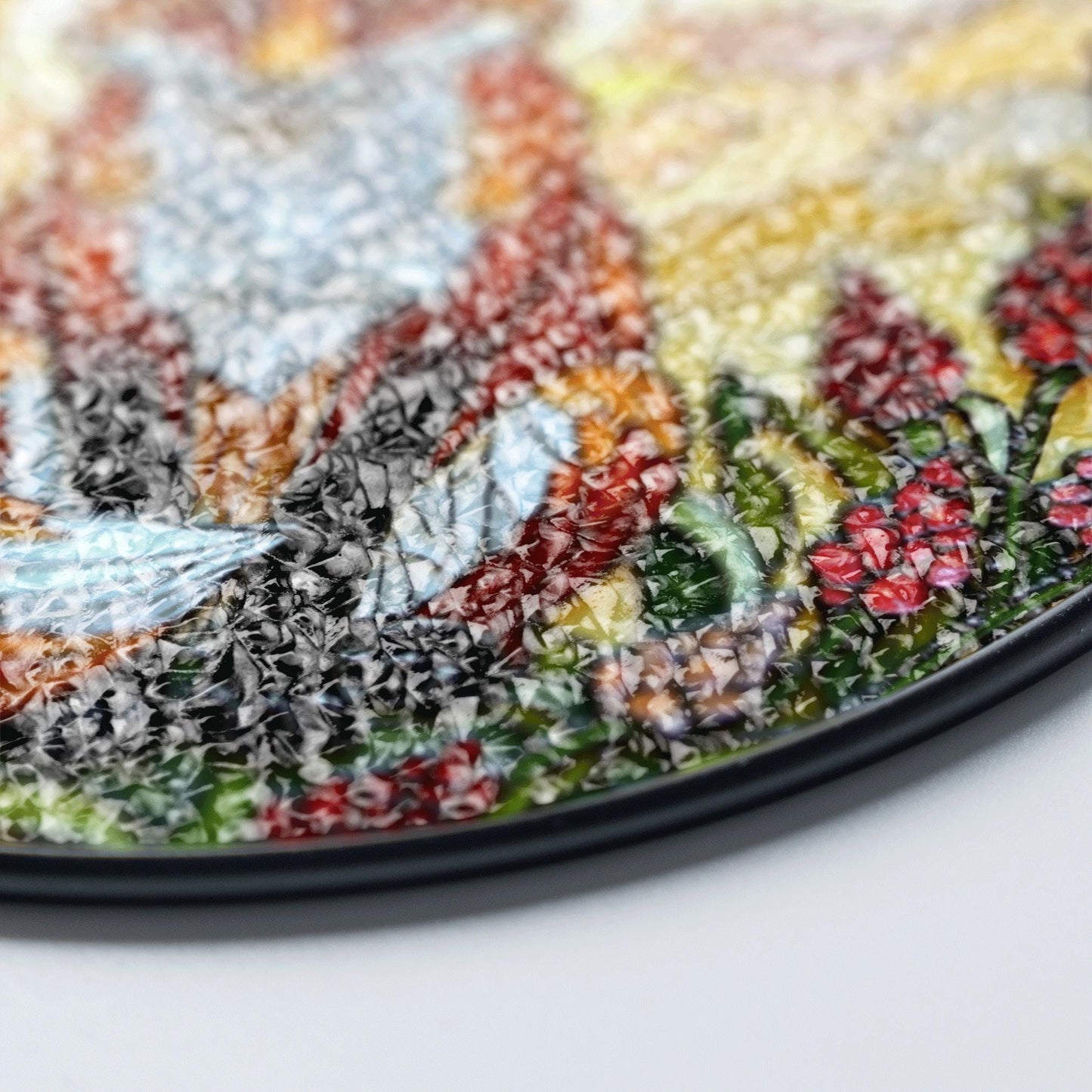 Fox in Wildflower Meadow Stained Glass Style Window Suncatcher Gift for Nature Lover or Woodland Animal Fan