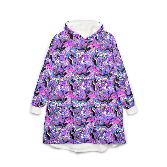 Psychedelic Mushroom Blanket Hoodie: Trippy Rave Festival Wear