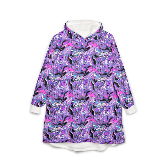 Psychedelic Mushroom Blanket Hoodie: Trippy Rave Festival Wear