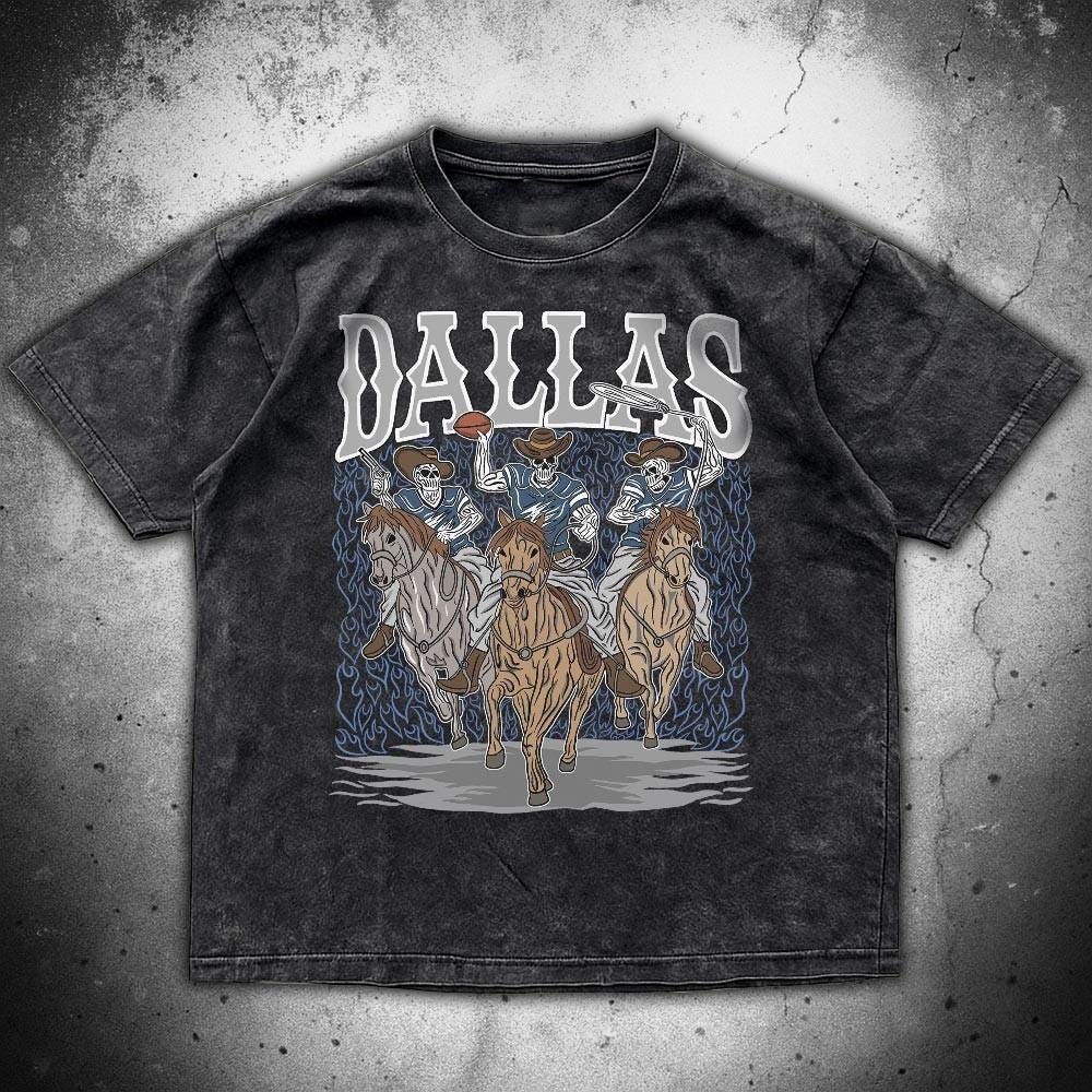 Dallas Football Skull Vintage Shirt