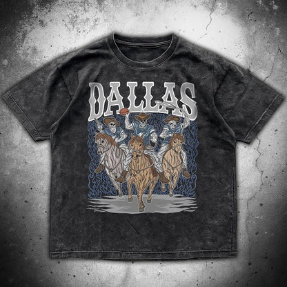 Dallas Football Skull Vintage Shirt