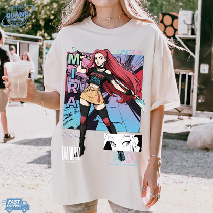 Mira Huntrix Demon Hunters T Shirts, Huntrix Girls Tshirt, Demon Hunter Merch, Gift for Kpop Fan, Derpy Tiger Shirt, Sussy
