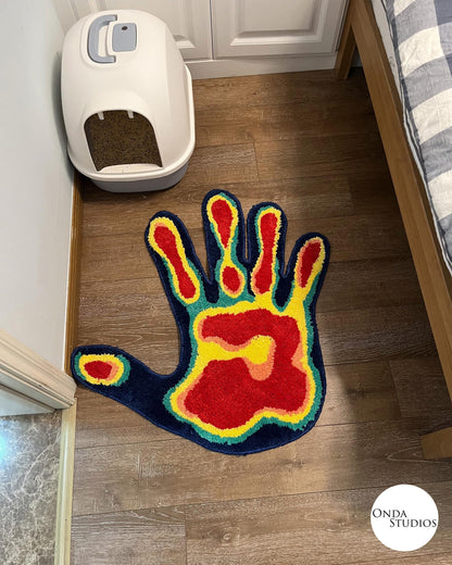 Tufted Infrared Hand Rug | Custom Rug, Handmade Rug, Tufted Rug, Cheap Rug, Round Rug, Bedroom Rug, Living Room Rug, Dorm Room Decor, Gift