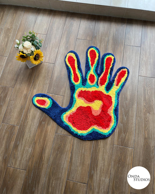 Tufted Infrared Hand Rug | Custom Rug, Handmade Rug, Tufted Rug, Cheap Rug, Round Rug, Bedroom Rug, Living Room Rug, Dorm Room Decor, Gift