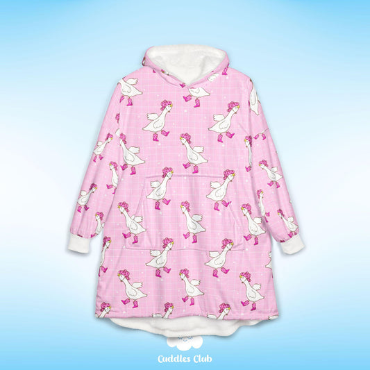 Pastel Silly Goose Hooded Blanket