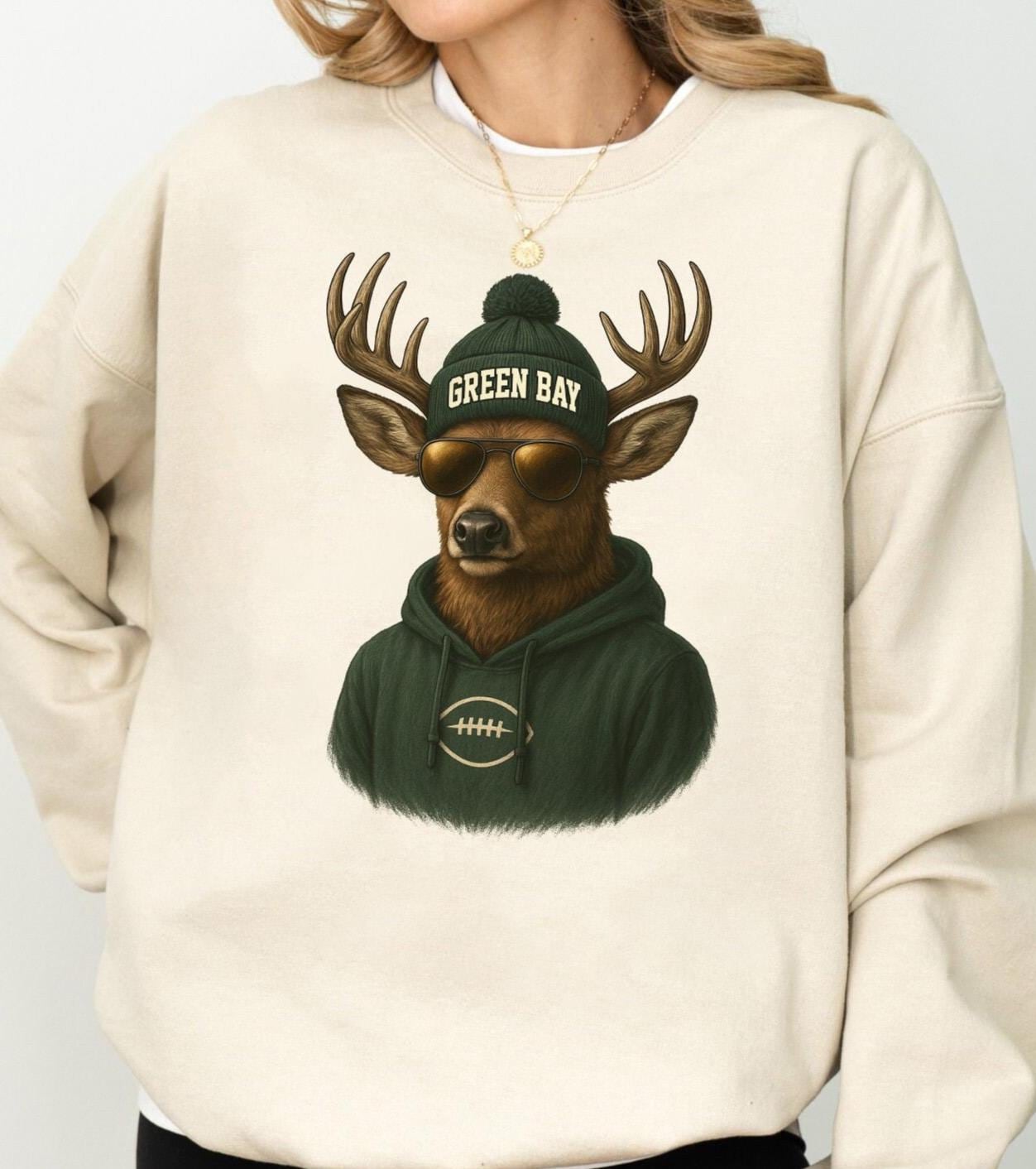 Vintage Green Bay Football Sweatshirt, Trendy Green Bay Football Fan Shirts, Green Bay Shirt, Game Day Shirt, Football Crewneck Sweatshirt