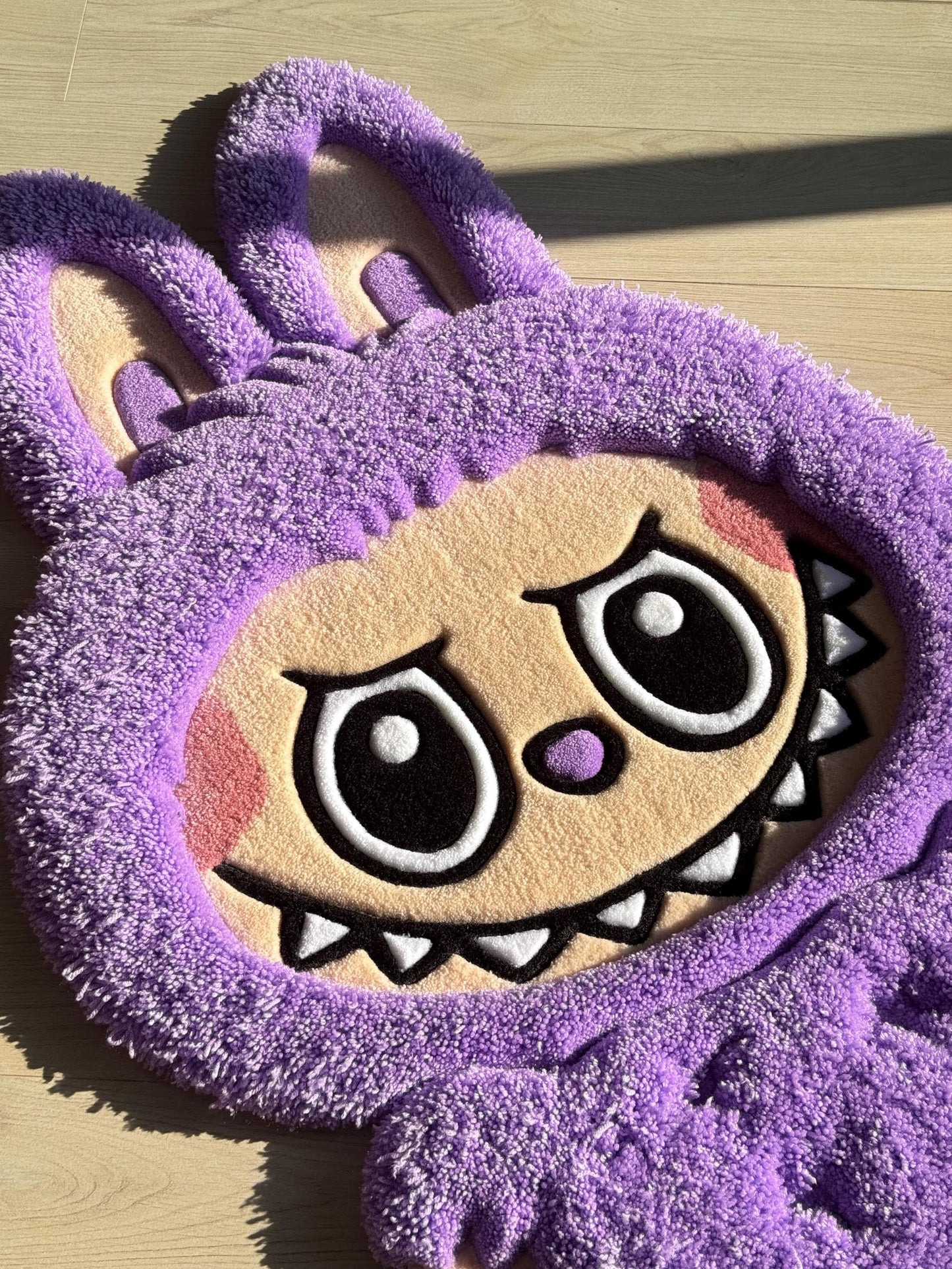 Fluffy Tufted 3D Character Rug: Handmade Kids Room Decor