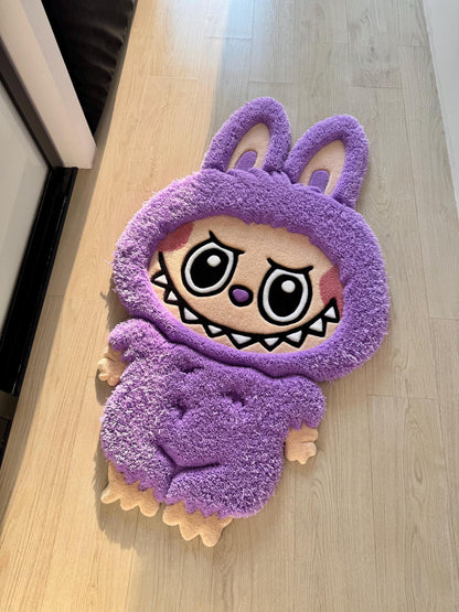 Fluffy Tufted 3D Character Rug: Handmade Kids Room Decor