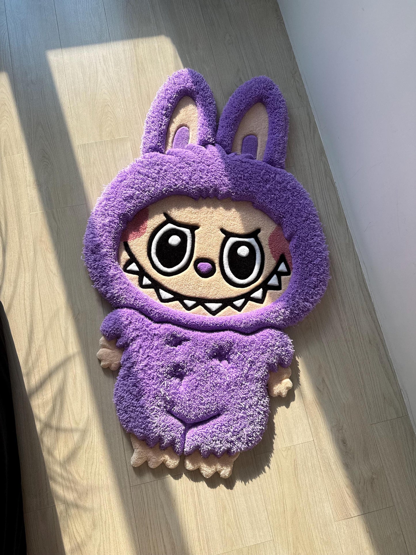 Fluffy Tufted 3D Character Rug: Handmade Kids Room Decor