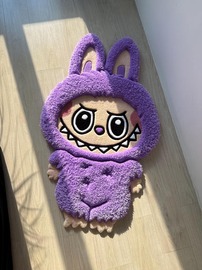 Fluffy Tufted 3D Character Rug: Handmade Kids Room Decor