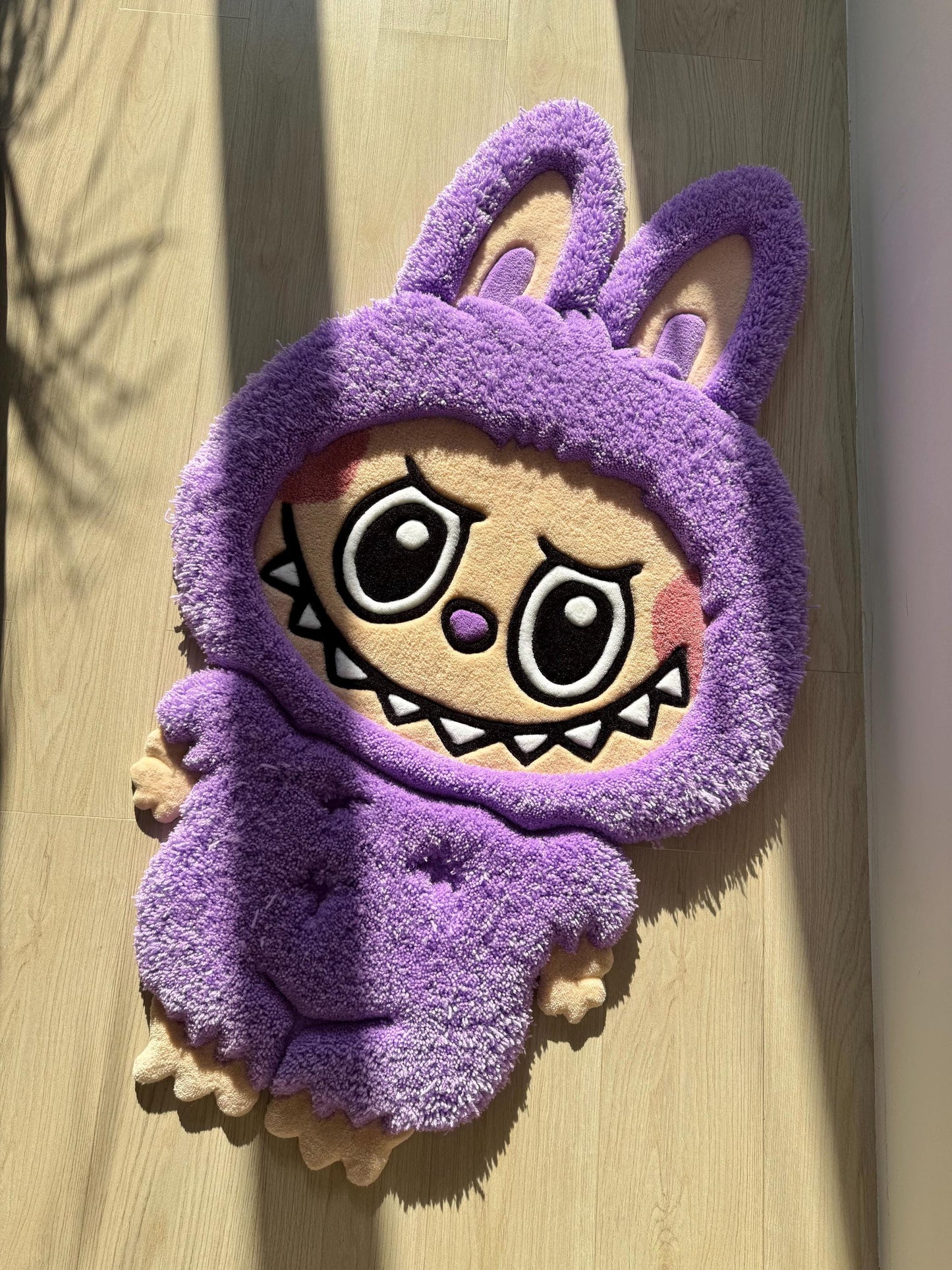 Fluffy Tufted 3D Character Rug: Handmade Kids Room Decor