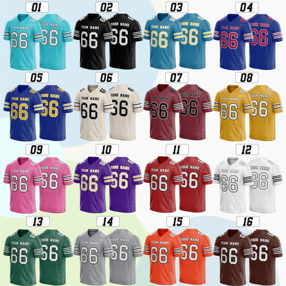 Custom Football Jersey: Personalized Stitched Team Uniform, Your Name & Number