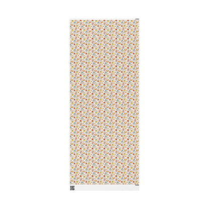 Vintage Tropical Coastal Wrapping Paper Hibiscus Palms Lemons for Beach Birthday Bachelorette Summer Hawaii Wedding Gift Wrap Island Theme