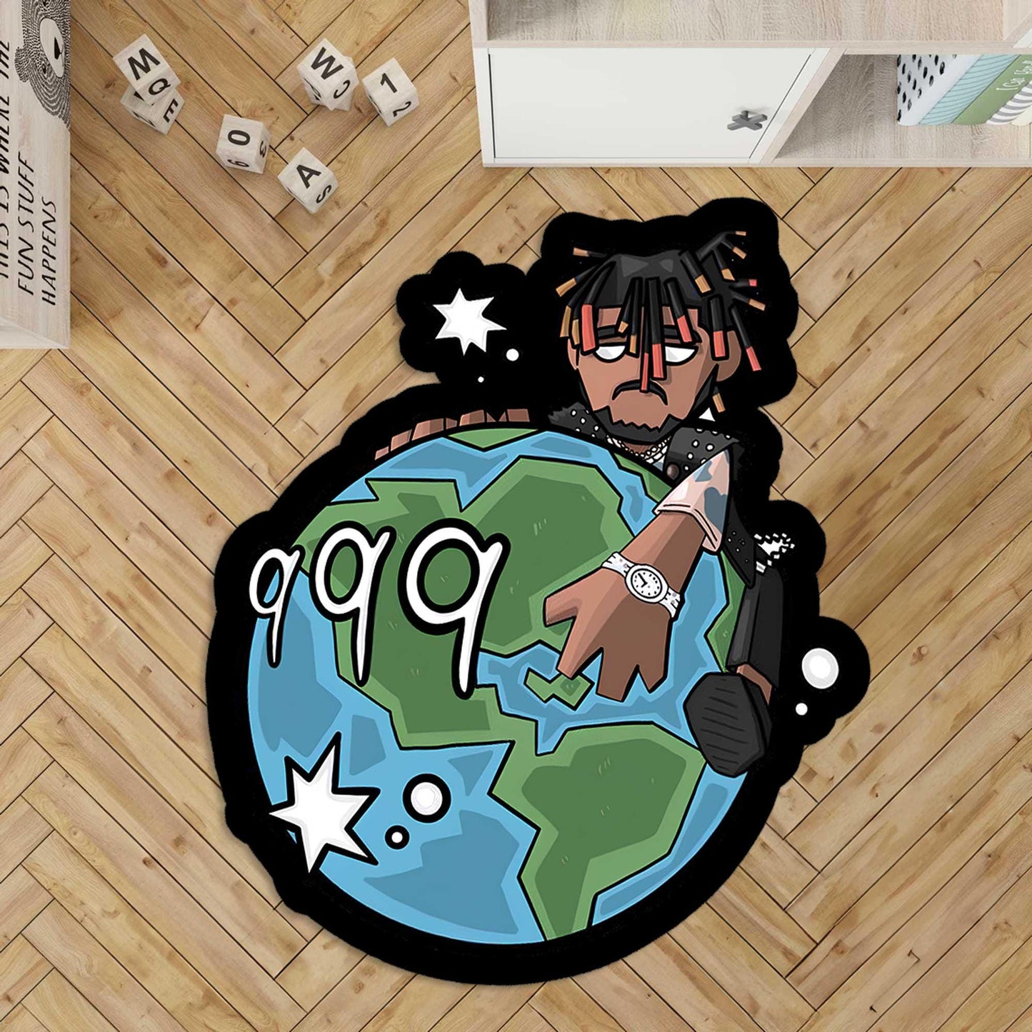 Juice World 999 rug, Classic Car Rug,Car Rug,Car pattern Rug, Retro Rug, Shaped Rug, Custom Rug,car shaped rug, living room decor,custom rug