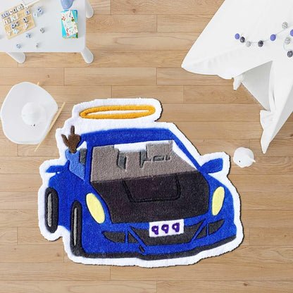 Juice World 999 rug, Classic Car Rug,Car Rug,Car pattern Rug, Retro Rug, Shaped Rug, Custom Rug,car shaped rug, living room decor,custom rug
