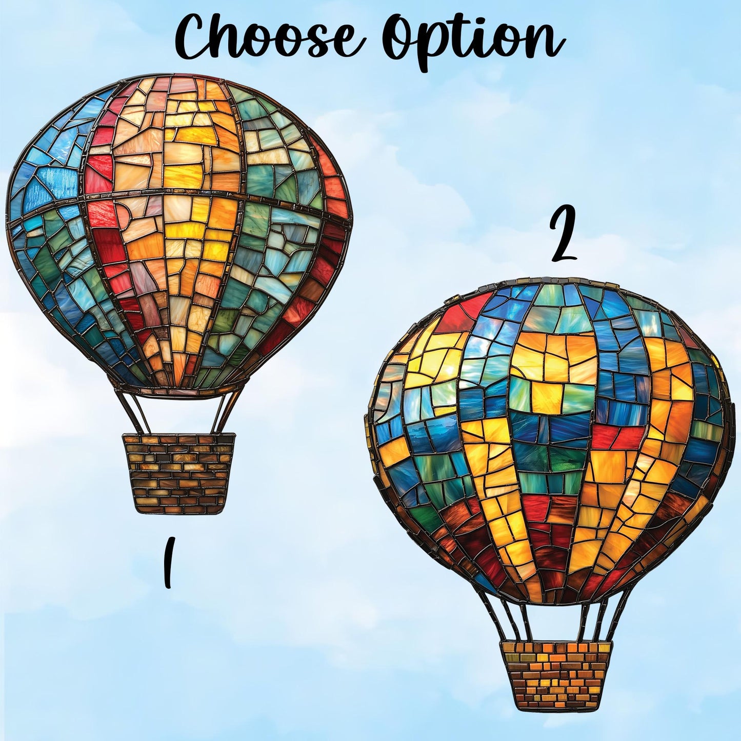 Hot Air Balloon Acrylic Window Hanging, Hot Air Balloon Ornament, Gift for Travelers, Gift for Adventurers, Gift for Him, Balloon Decor
