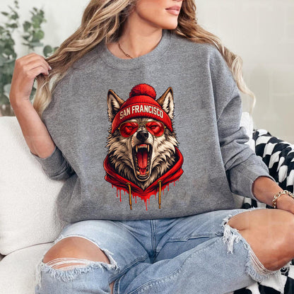 San Francisco Football Retro Style Sweatshirt, San Francisco Super Bowl Champions Shirt, Sunday Football Shirt, San Francisco Shirt