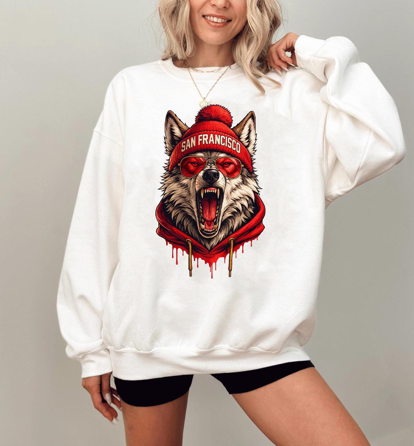 San Francisco Football Sweatshirt, Sun Day Football, Graphic Tee Gift For Football Fan Sport, Shirt Retro Style 90s Vintage Unisex Crewneck.