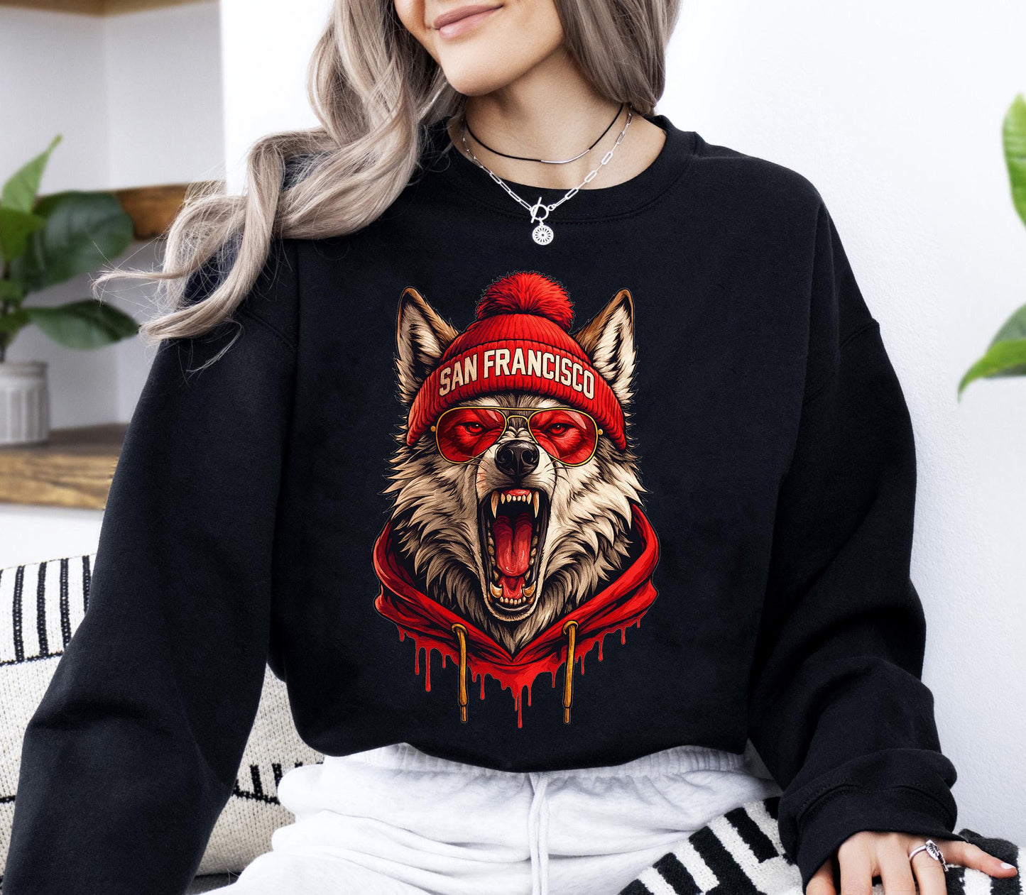 San Francisco Football Sweatshirt, Sun Day Football, Graphic Tee Gift For Football Fan Sport, Shirt Retro Style 90s Vintage Unisex Crewneck.