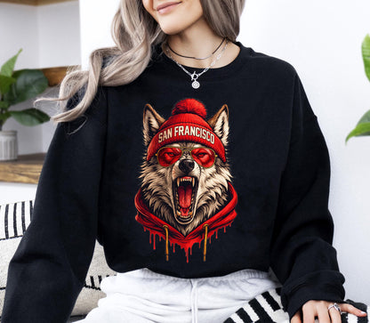 San Francisco Football Retro Style Sweatshirt, San Francisco Super Bowl Champions Shirt, Sunday Football Shirt, San Francisco Shirt